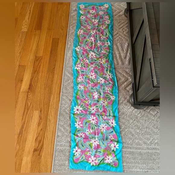 LILLY PULITZER SILK MULTICOLOR SCARF - Picture 5 of 11